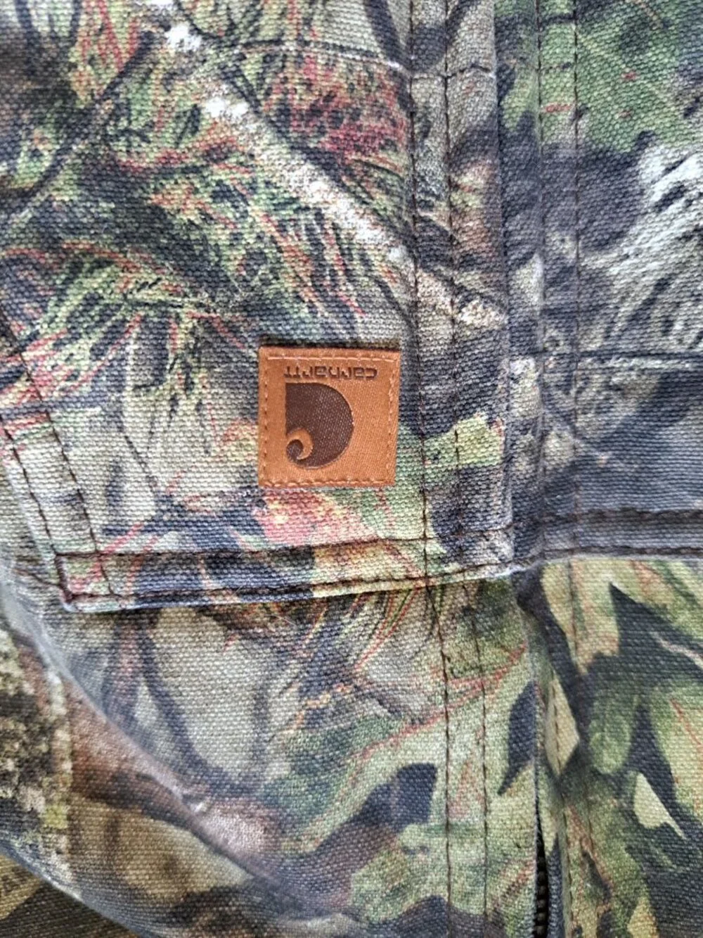 Carhartt Baby Realtree Boys Camo Quilt Lini g Canvas  Jacket 24M Hood & Ribbed C